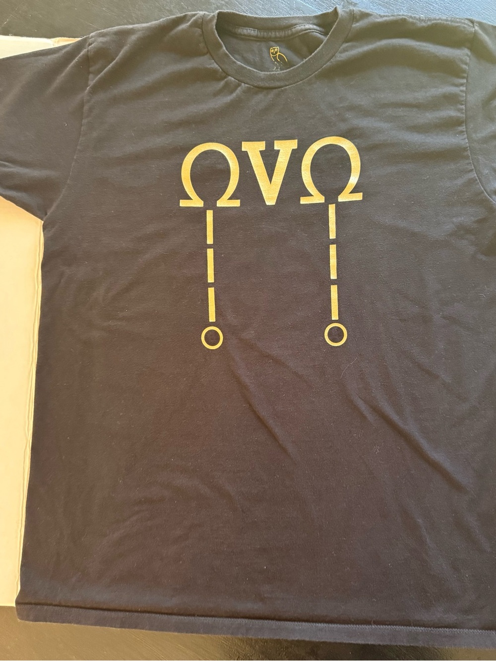 OVO October’s Very Own Black Gold Owl Logo T-Shirt Men’s